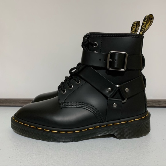 Dr. Martens Cristofor Leather Harness Lace Up Boots-Size 6 NWOT - Picture 3 of 6